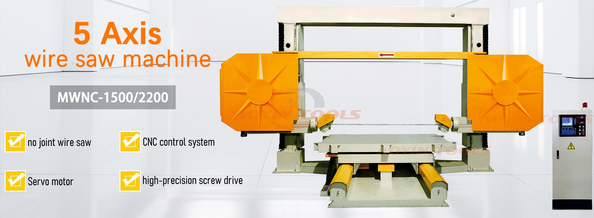 5-Axis CNC wire saw machine